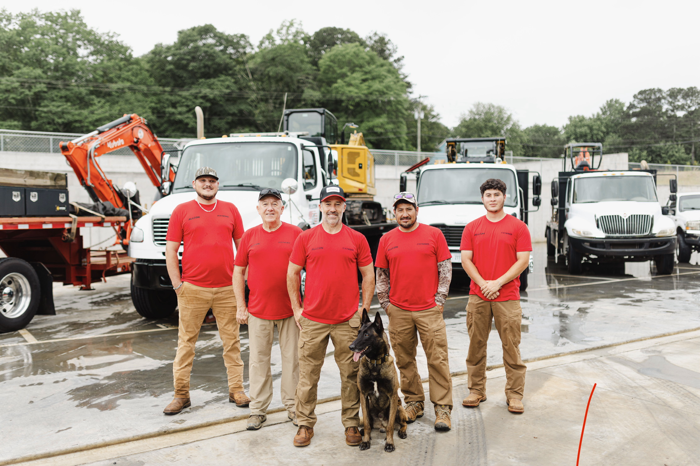 Ralph Hilliard III and the ALLCON Septic and Grading team in Gainesville, GA